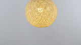 Lacey Bohemian Minimalist Iron/Rope Woven Globe LED Pendant