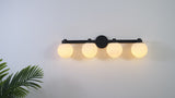 Modernist Globe Metal/Frosted Glass Modern Contemporary LED Vanity