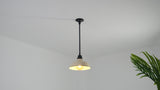 Jasper 12.25" Farmhouse Industrial Indoor/Outdoor Iron LED Pendant