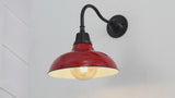 Aurora 12.25" Farmhouse Industrial Indoor/Outdoor Iron LED Gooseneck Arm Outdoor Sconce