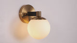Modernist Globe Metal/Frosted Glass Modern Contemporary LED Vanity