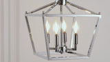 Plains Mini Lantern 12" Iron Modern Farmhouse LED Flush Mount