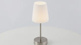 Carson 12.75" Modern Minimalist Iron Rechargeable Integrated LED Table Lamp