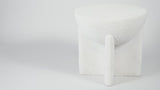 Brady 16.25" Minimalist Modern Drum Indoor/Outdoor Accent Table