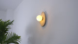 Tivoli 12" Modern Minimalist 1-Light Ovoid Travertine LED Wall Sconce