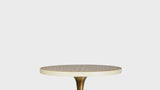 Nysha 25" Modern Bohemian Metal/Resin Inlay Top End Table