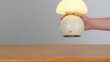 Kanya 7.3 in. Modern Minimalist Metal and Glass Rechargeable Integrated Touch Sensor Dimmable LED Table Lamp