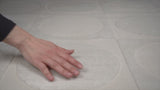 Geometric Modern Geometric Circles In Squares High-Low Area Rug