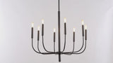 Amoros 27.25" Modern Mid-Century Iron LED Chandelier