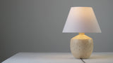 Myron 18" Minimalist Scandinavian Concrete Effect Resin/Iron LED Table Lamp Set 2