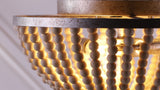 Allison 15" Wood Beaded/Metal LED Flush Mount