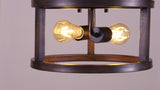 Atelier 12.75" Iron Rustic Industrial LED Flush Mount