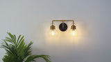 Shirley Metal/ Bubbled Glass Vanity Light