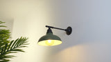 Wallace 12.25" Farmhouse Industrial Indoor/Outdoor Iron LED Victorian Arm Outdoor Sconce