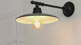 Bonner 12" Farmhouse Industrial Indoor/Outdoor Iron LED Victorian Arm Outdoor Sconce