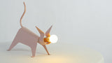 Penelope 11.75" Modern Industrial Iron Feline LED Kids' Lamp