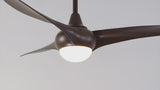 Aviator 52" Coastal Vintage Iron/Plastic Mobile-App/Remote-Controlled 6-Speed Retro Swirl Integrated LED Ceiling Fan
