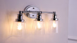 Beverly Iron/Seeded Glass Classic Cottage LED Vanity Light