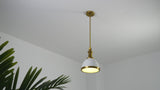 Homer Modern Industrial Iron LED Dome Pendant