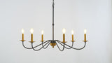 Wicklow 34.75" Bohemian Farmhouse Iron LED Chandelier