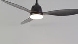 Audie 52" Classic Industrial Iron/Plastic Mobile-App/Remote-Controlled 6-Speed Propeller Integrated LED Ceiling Fan