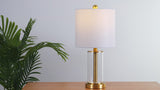 Amner 20.5" Glass Modern Contemporary Fillable Glass LED Table Lamp