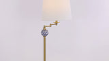 Aveiro 61.5" Classic Midcentury Iron LED Floor Lamp