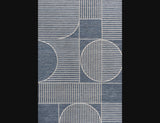 Arielle Mid-Century Modern Geometric Lines Reversible Machine-Washable Indoor/Outdoor Area Rug