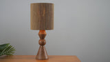 Orbic Taper 23.5" Rustic Cottage Resin/Metal LED Table Lamp with Paper Rope Shade