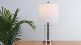 Amner 20.5" Glass Modern Contemporary Fillable Glass LED Table Lamp