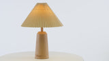 Arvid 20.5" Rustic Scandinavian Resin/Iron Lighthouse LED Table Lamp with Pleated Shade