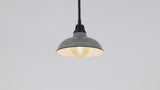 Jasper 12.25" Farmhouse Industrial Indoor/Outdoor Iron LED Pendant
