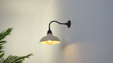 Aurora 12.25" Farmhouse Industrial Indoor/Outdoor Iron LED Gooseneck Arm Outdoor Sconce