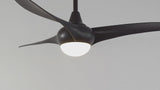 Aviator 52" Coastal Vintage Iron/Plastic Mobile-App/Remote-Controlled 6-Speed Retro Swirl Integrated LED Ceiling Fan