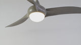 Aviator 52" Coastal Vintage Iron/Plastic Mobile-App/Remote-Controlled 6-Speed Retro Swirl Integrated LED Ceiling Fan