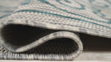 Charleston Vintage Filigree Textured Weave Indoor/outdoor Area Rug