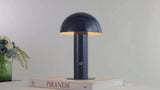 Boletus 10.75" Contemporary Bohemian Rechargeable/Cordless Iron Integrated LED Mushroom Table Lamp