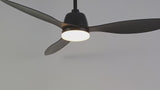 Audie 52" Classic Industrial Iron/Plastic Mobile-App/Remote-Controlled 6-Speed Propeller Integrated LED Ceiling Fan