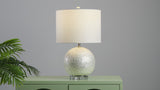 Zuri 23.5" Capiz Seashell Sphere LED Table Lamp