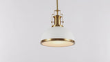 Homer Modern Industrial Iron LED Dome Pendant