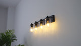Irving Seeded Glass/Iron Modern Contemporary LED Vanity Light