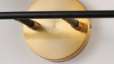 Caleb Brass Vanity Wall Sconce Frosted