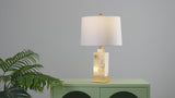 Eloise 23" Alabaster/Metal LED Table Lamp