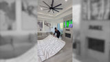 Alcina Modern Scandinavian Graphic Lines High-Low Area Rug