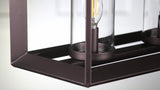 Anna 38.5" Linear Metal/Glass LED Pendant