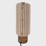 Banks 15.75" Modern Minimalist Paper Pleated Column Accent LED Table Lamp