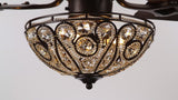 Ali 48" Wrought Iron LED Ceiling Fan With Remote