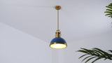 Homer Modern Industrial Iron LED Dome Pendant