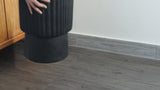 Louisa 19" Modern Art Deco Tambour Accent Table