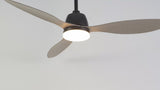 Audie 52" Classic Industrial Iron/Plastic Mobile-App/Remote-Controlled 6-Speed Propeller Integrated LED Ceiling Fan